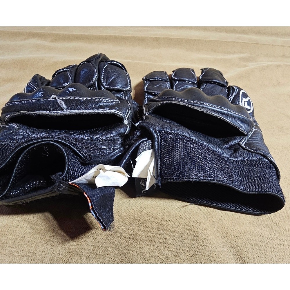 Fieldsheer Mens Black Goat Skin Leather Armored Motorcycle Gloves XL 28728 - Picture 7 of 8